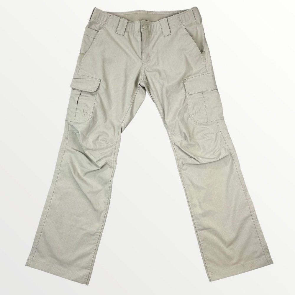 Under Armour Storm Women's Tan Tactical Ripstorm Casual Work Cargo Pants 12